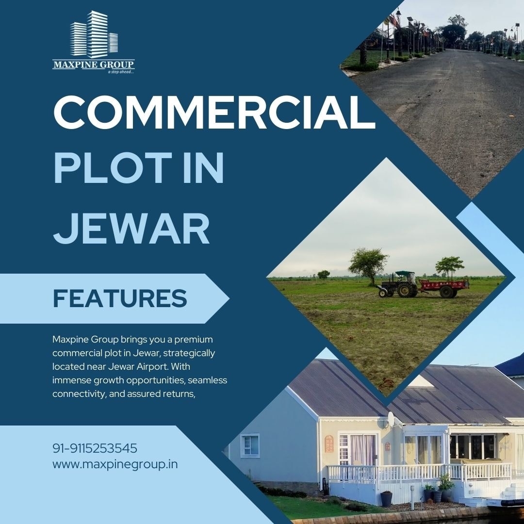 Maxpine Group on GETTR: Yamuna Expressway Commercial Plot Near Jewar Airpo...